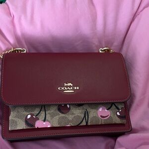 Coach Klare Cherry Signature print shoulder bag